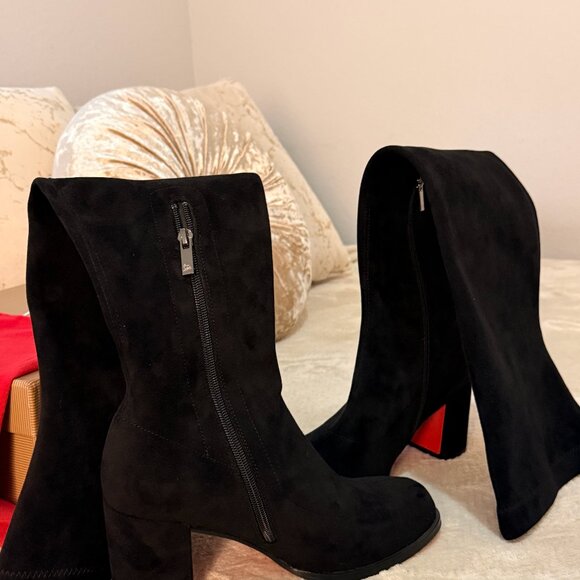 Suede Over the knee Boot - Mini Heel Dup3 LB - Picture 3 of 8